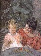 Edouard Vuillard Di tested pu lady and her son oil painting reproduction